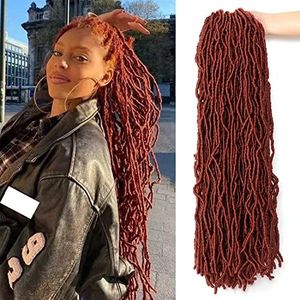 Crochet Faux Locs Crochet Hair Extensions for Black Women Butterfly Locs Crochet Hair Soft Locs Crochet Braids Hair Extensions Goddess Locs Crochet Hair (24Inch(Pack of 7), 350)