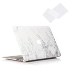 RUBAN MacBook Air 11 Inch Case Release (A1370/A1465) - Slim Snap On Hard Shell Protective Cover and Keyboard Cover for MacBook Air 11, Marble