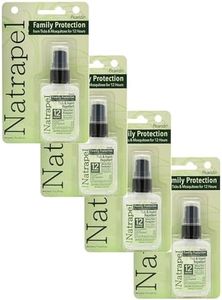 Natrapel Tick & Insect Repellent - Bug Spray with 20% Picaridin - Family Protection Against Mosquitoes, Ticks & More - Up to 12 Hours of Protection - 1 oz (4 Pack)