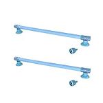 FuninCrea 10-inch Fish Tank Bubble Wall Air Stone Tube, 2PCs Aquarium Air Bar Tube Bubble Release Diffuser Bar for Fish Tank Air Pump (Blue)