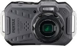 PENTAX WG-1000 (Grey) waterproof digital compact camera, designed for casual outdoor and underwater photography, waterproof to a depth of 15 meters, for up to one hour of continuous operation