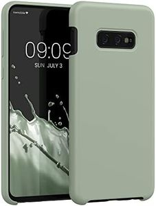 kwmobile Case Compatible with Samsung Galaxy S10e Case - TPU Silicone Phone Cover with Soft Finish - Gray Green
