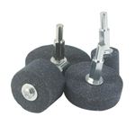 𝐋𝐮𝐨 𝐤𝐞 4 Pcs Mounted Grinding Stone - 1/4 Inch Shank Assorted Shape Grinding Stones Sharpening Wheel for Rotary Tools, Drill, Grinder