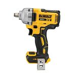 DEWALT 20V MAX 1/2" Mid-Range Impact Wrench, Hog Ring (DCF891B) with DEWALT Torque Wrench, 1/2" Drive (DWMT75462) and Tough Box 7PC SAE 1/2" Deep Impact Socket Set (DWMT74736)