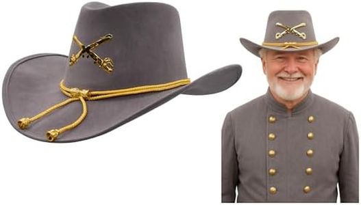 Nicky Bigs Novelties Costume Accessory Civil War Officer Cowboy Hat, Gray