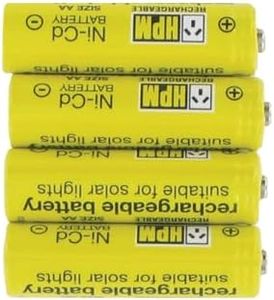 HPM Solar AA Ni-Cd Rachargeable Batteries - Pack of 4