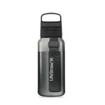 LifeStraw Go 2 Stage - BPA Free Filter Water Bottle for Travel, Camping and Everyday Use - Remove Bacteria, Parasites and Microplastics, Improve Taste, Water Purifier Bottle with Filter Inside, 1 L