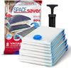 Spacesaver Premium Vacuum Storage Bags. 80% More Storage! Hand-Pump for Travel! Double-Zip Seal and Triple Seal Valve! Vacuum Sealer Bags for Comforters, Blankets, Bedding, Clothing! (Variety 8 pack)