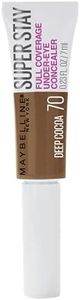 Maybelline Super Stay Super Stay Full Coverage, Brightening, Long Lasting, Under-eye Concealer Liquid Makeup Forup to 24H Wear, With Paddle Applicator, Deep Cocoa, 0.23 fl. oz.