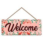 Artvibes Welcome Wooden Wall Hanger for Home Decor | Office | Gift | Bedroom | Designer Decorative Items for Living Room | Door Hanging | Mdf Wood Decoration | Welcome Sign | Modern Artwork (WH_3901N)