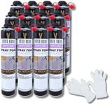 Vega Bond SF001 12-Packs, Premium Single Component, Self Expanding, Purplecoat Closed Cell Insulation Spray Foam, 29 oz w/ 5.66 R-Value, Acoustic Spray (240 Board Feet Coverage)