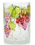 Yankee Candle Large Vineyard Grapes Crackle Glass jar Candle Holder
