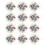 SICOHOME Fathers Day Gift Tag Stickers,Stickers Labels for Father,1.5" Happy Fathers Day Stickers,Father's Day Labels Stickers for Envelope Seals Boxes Cards Party Favor Decorations