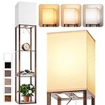 Floor Lamp with Shelves for Living 
