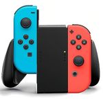 Joycon Comfort Grip, Switch Controller Holder for Switch/OLED, Joycon Controller Grip with Indicator(Black)