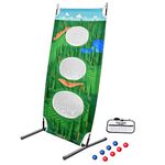 GoSports BattleChip Vertical Challenge Backyard Golf Cornhole Game, Fun New Cornhole Chipping Game for All Abilities