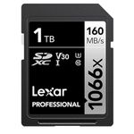 Lexar 1TB Professional 1066x SDXC Memory Card, UHS-I, C10, U3, V30, Full-HD & 4K Video, Up to 160MB/s Read, for DSLR and Mirrorless Cameras (LSD1066001T-BNNNU)