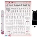 100 Romantic Date Ideas Scratch Off Poster - Valentine's Day, Anniversary, Couple, Special Day Gift | 100 Cute & Memorable Activities for Couples | Fun and Exciting Experiences to Share