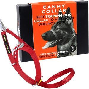 Canny Collar - The Head Collar for Dog Training and Walking, Simple and Effective Help with Dog Training and Helps to Stop Dogs from Pulling on The Lead, headcollar for Dog Walking - Red