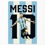 Messi World Cup Poster Soccer Canva