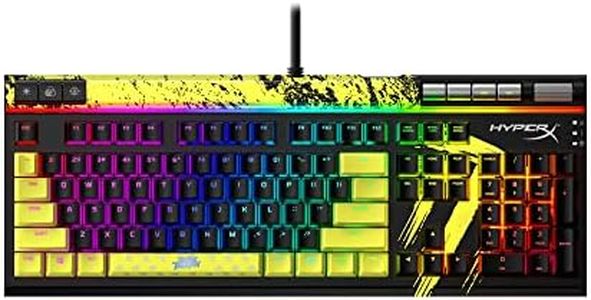 HyperX Alloy Elite 2 – Mechanical Gaming Keyboard – TimTheTatMan Edition – Software-Controlled Light & Macro Customization, ABS Pudding Keycaps, Media Controls - HyperX Linear Red Switch, Full Size