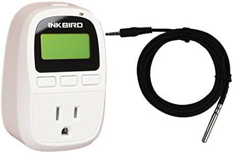 Inkbird Heat Mat Temperature Controller C206T 13.5A Digital Thermostat Timer Only Heating Mode Outlet Socket for Incubation Reptile Greenhouse