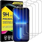 4youquality [4-Pack Screen Protector for iPhone 14 Plus, iPhone 13 Pro Max (6.7-Inch), Tempered Glass Film, [LifetimeSupport][Anti-Shatter][Anti-Scratch][Impact-Protection]