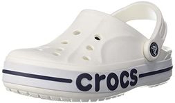 crocs unisex-adult Bayaband Clog WHITE/NAVY Clog - 8 UK Men/ 9 UK Women (M9W11) (205089-126)