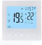 Smart Thermostat, Smart Tuya WiFi Thermostat 16A Digital Programmable LCD Display Underfloor Heating Temperature Controller Digital Intelligent Wall Thermostat for Electric Heating BL-2