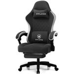 GTPLAYER Gaming Chair, Computer Office Chair with Pocket Spring Cushion, Linkage Armrests and Footrest, High Back Ergonomic Computer Chair with Lumbar Support Task Chair with Footrest