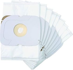 10x Synthetic Vacuum Dust Bags for Sauber Intelligence si-200, Excellence se400 and Classic sc100 Vacuum Cleaners, Replacement Dirt and Dust Bag for Sauber and Lux