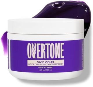 Overtone Color Depositing Semi-Permanent Hair Dye Conditioner - 8 oz For Natural & Color-Treated Hair, Moisturizing Shea Butter & Coconut Oil - Vegan & Cruelty-Free, Vivid Violet