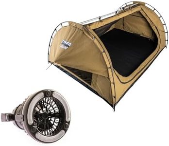 Adventure Kings Double Swag Big Daddy Deluxe + 2in1 LED Light & Fan Camping 4WD