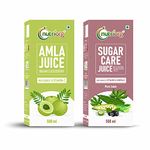 Nutriorg Amla & Sugar Care Juice 500 ml (Combo 2) | Controls Blood Sugar Levels, Lowers Bad Cholesterol
