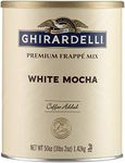 Ghirardelli Mix, White Mocha Frappe, 49.92 oz,(Pack of 1)