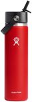 HYDRO FLASK - Water Bottle 709 ml (24 oz) - Vacuum Insulated Stainless Steel Water Bottle with Flex Straw Cap - BPA-Free - Wide Mouth - Goji