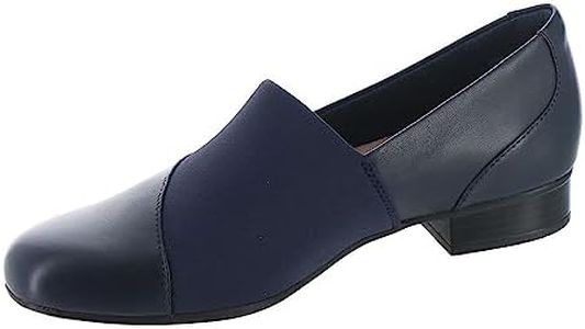 Clarks Women's Juliet Gem Loafer, Navy Leather, 6.5 US