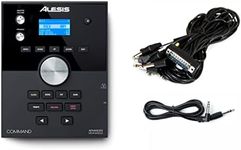 Alesis Command Advanced Drum Module with Cable Snake and Silverline Audio 10ft Auxiliary Cable Bundle