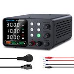 WANPTEK POWER Bench Power Supply Variable 0-30V 0-10A, DC Power Supply Adjustable with Memory Preset/Locking Key/OCP Protection/Output Button/USB Fast Charging /4-Digit LED Display