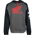 Factory Effex Honda Wing Mens Pullover Hoody Black/Charcoal LG