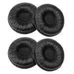 Bingle Ear Cushions Leatherette Spare Replacement for Plantronics Supra Plus Encore and Most Standard Size Office Telephone Headsets H251 H251N H261 H261N H351 H351N H361 H361N (4 Pack)