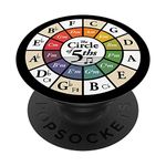 Music Theory Wheel Circle of Fifths Classical Harmony Chords PopSockets Swappable PopGrip