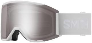 Smith Optics Squad MAG Unisex Snow Winter Goggle - White Vapor, ChromaPop Sun Platinum Mirror