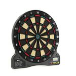 Fat Cat by GLD Products 727 Electronic Dartboard Value Size Over 15 Games and 132 Options Auto-Scoring Compact Display with Missed-Dart Throw Catch Ring Soft Tip Darts and Extra Points Battery