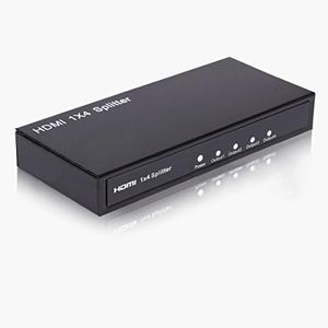 C&E HDMI Splitter 1X4 Supports 3D CNE47899