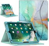 FINTIE Case Compatible with iPad Air 3rd Generation (2019)/iPad Pro 10.5 inch (2017)-[360 Degree Rotating] Smart Protective Stand Cover with Pocket & Pencil Holder, Auto Sleep/Wake, Emerald Marble