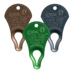 The Original Tick Key -Tick Detaching Device - Portable, Safe and Highly Effective Tick Detaching Tool - 3 Pack (Earth)