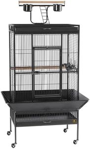 Prevue Hendryx Signature Select Series Wrought Iron Bird Cage in Black