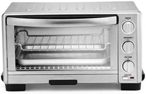 Cuisinart TOB-1010 Toaster Oven Broiler, 11.875" x 15.75" x 9", Stainless Steel