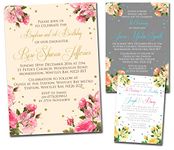 10 Personalised Christening Naming Ceremony Confirmation Baptism Invitations Printed Invites Boy Girl Joint Party Twins Unisex Photo Card 5 10 20 30 40 50 60 70 80 90 100